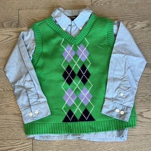 EUC Argyle Sweater Vest Boys